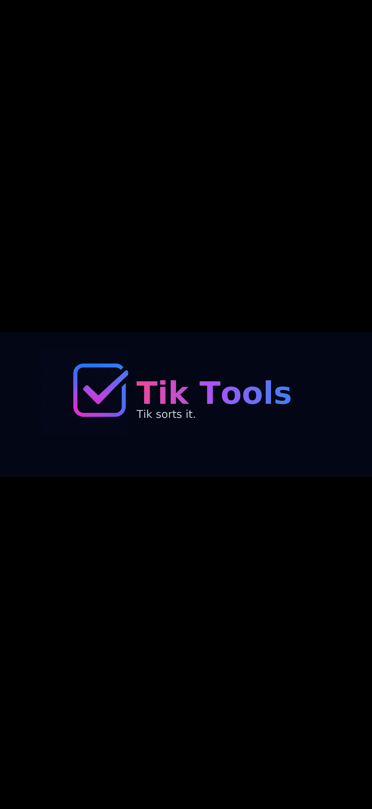 Tik Tools – Tik sorts it.